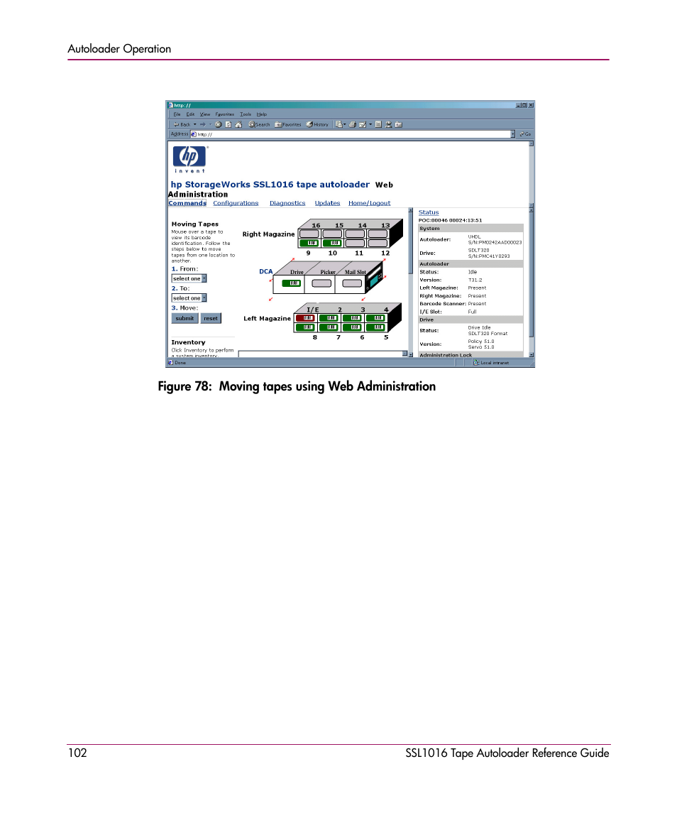 HP STORAGEWORKS SSL1016 User Manual | Page 102 / 160