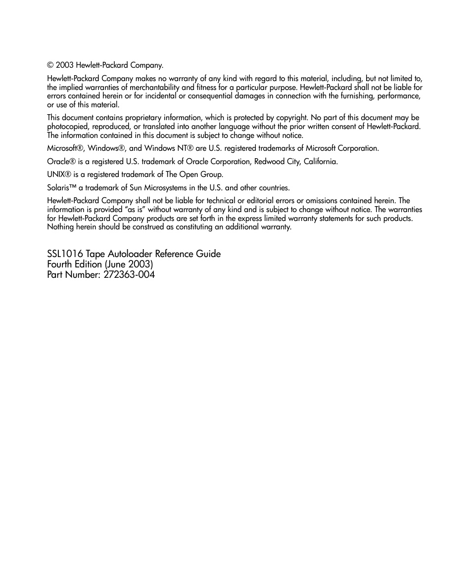 HP STORAGEWORKS SSL1016 User Manual | Page 2 / 160