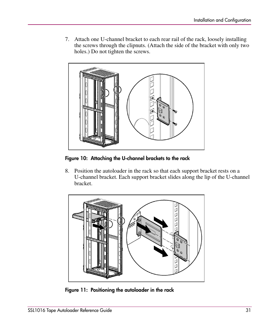 HP STORAGEWORKS SSL1016 User Manual | Page 31 / 160