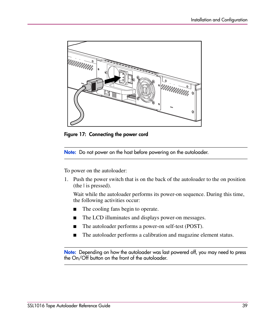 HP STORAGEWORKS SSL1016 User Manual | Page 39 / 160