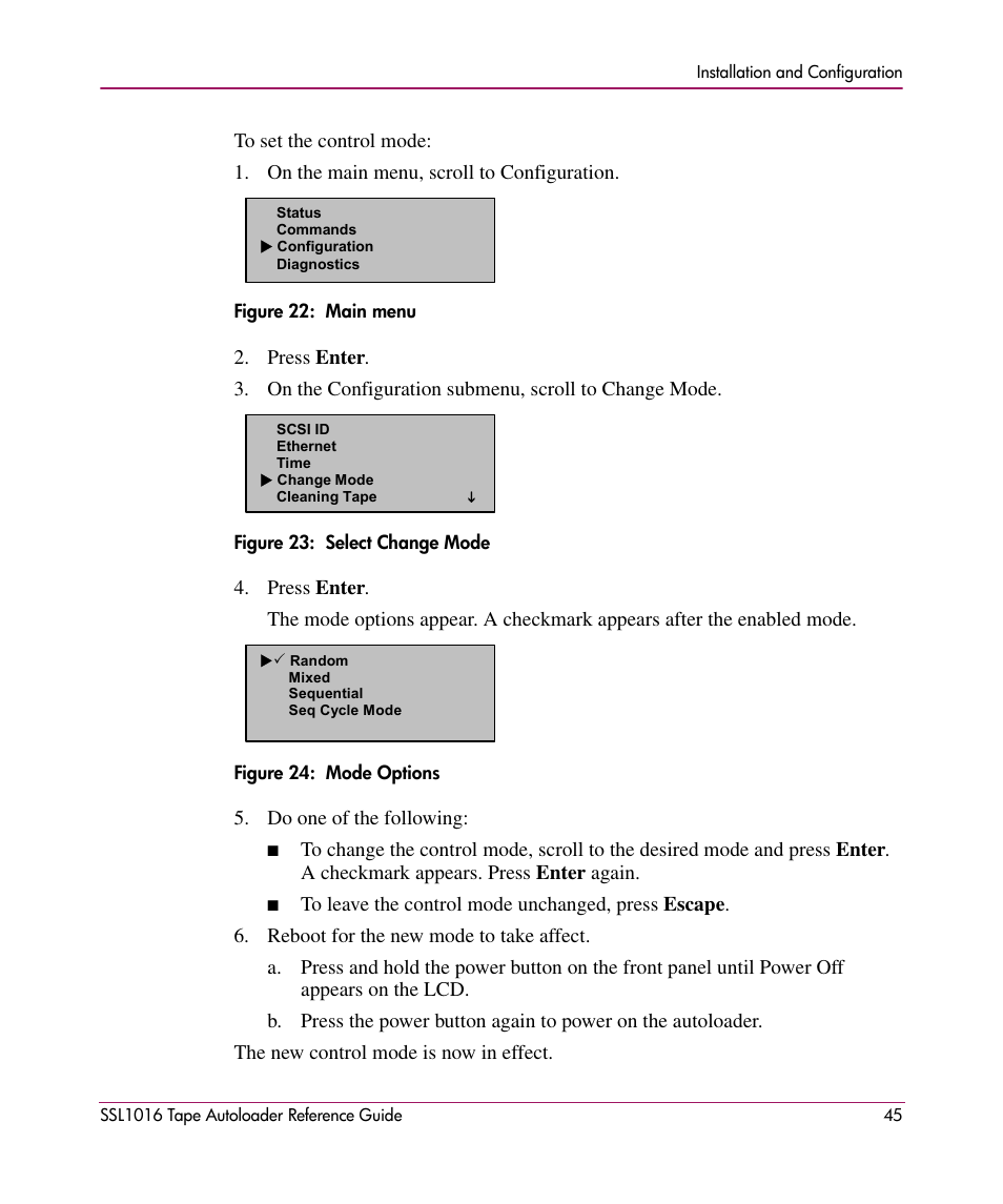 HP STORAGEWORKS SSL1016 User Manual | Page 45 / 160