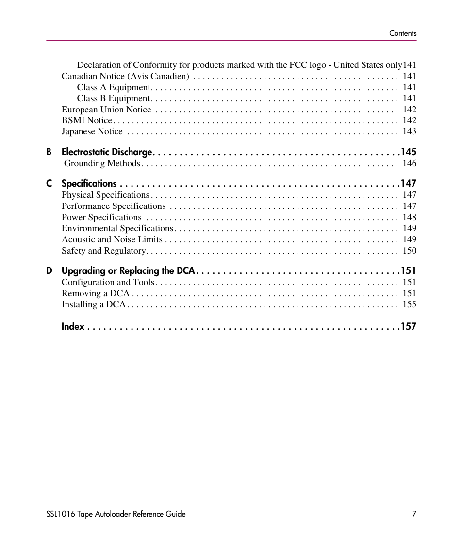 HP STORAGEWORKS SSL1016 User Manual | Page 7 / 160