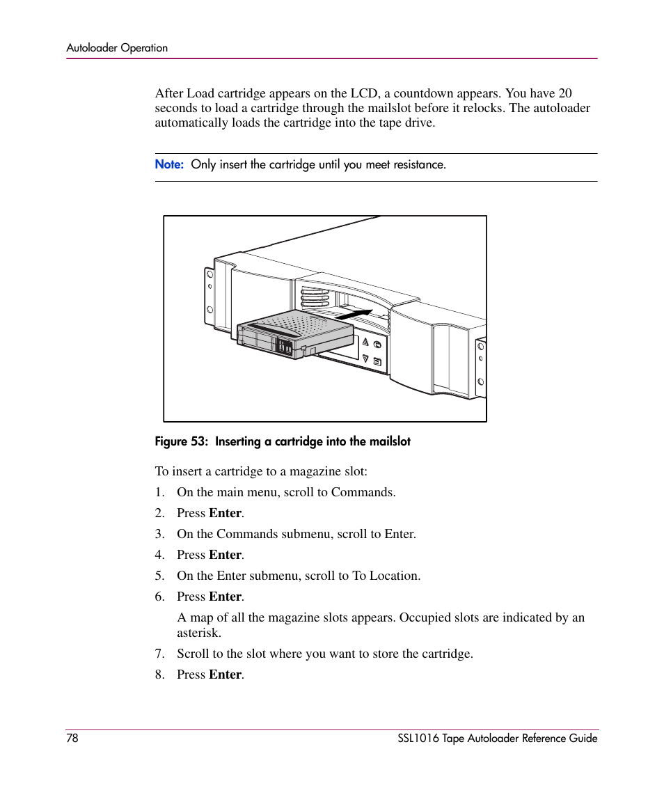 HP STORAGEWORKS SSL1016 User Manual | Page 78 / 160