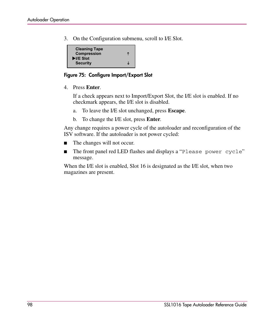 HP STORAGEWORKS SSL1016 User Manual | Page 98 / 160