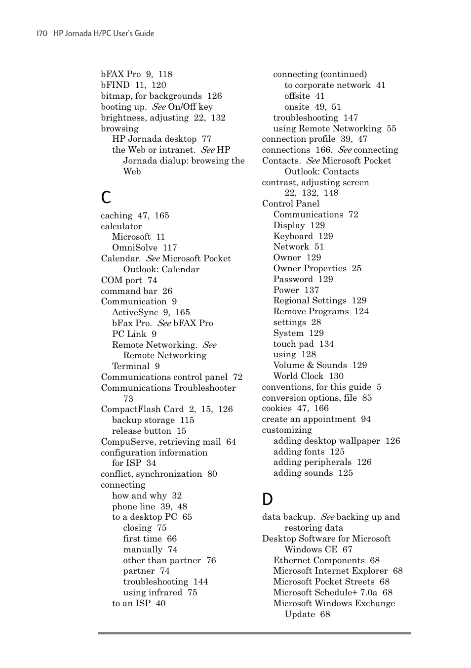 HP 820 User Manual | Page 174 / 186