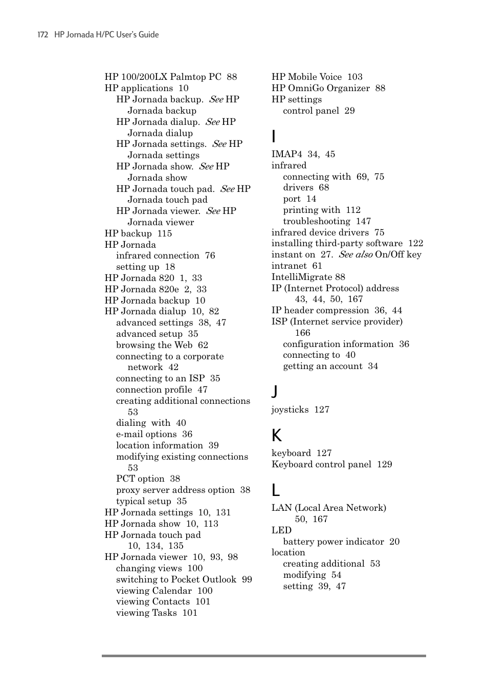 HP 820 User Manual | Page 176 / 186