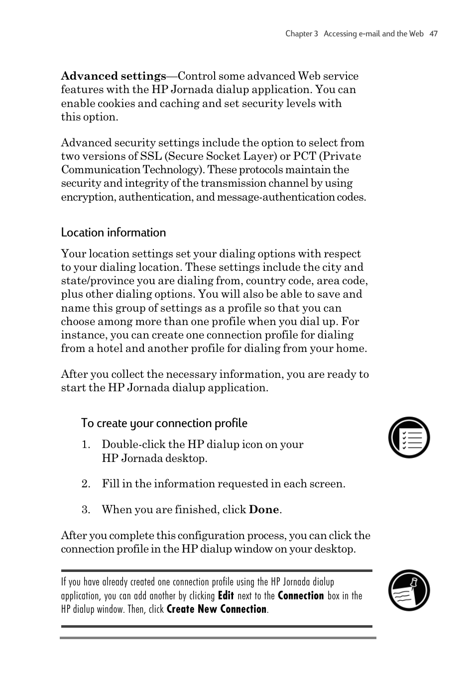 Location information | HP 820 User Manual | Page 51 / 186