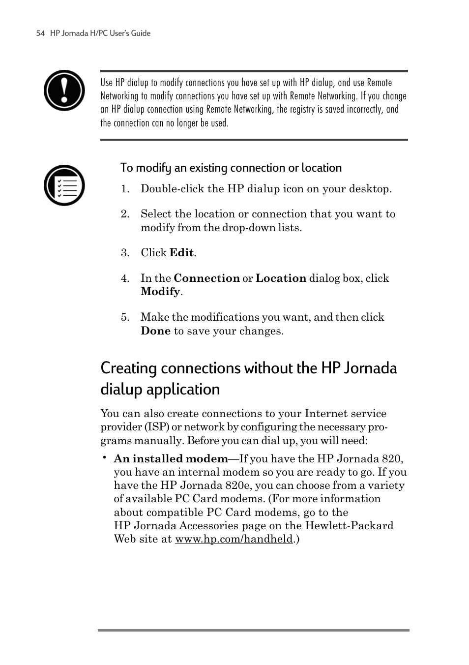 HP 820 User Manual | Page 58 / 186