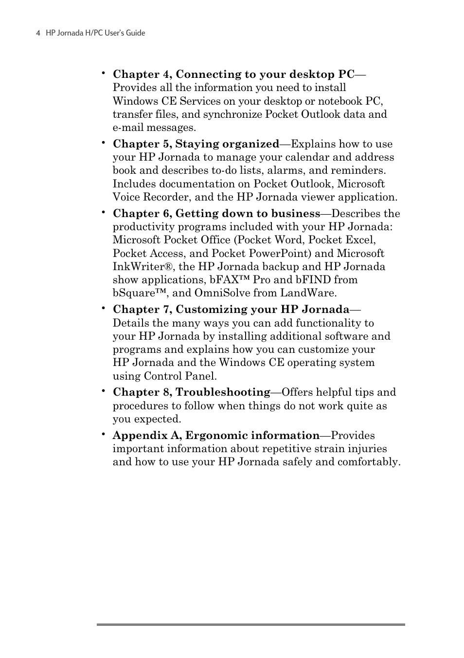 HP 820 User Manual | Page 8 / 186