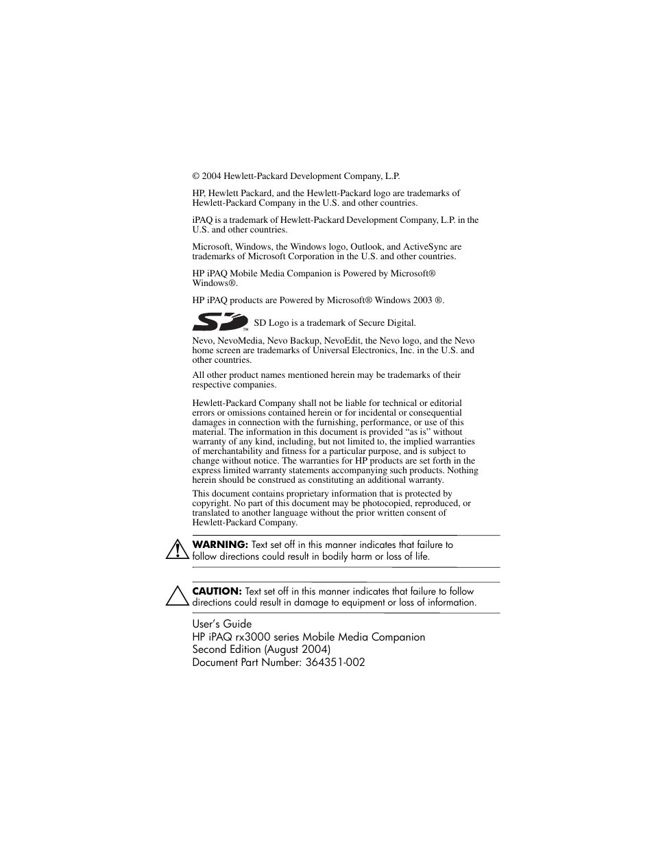 HP rx3000 Series User Manual | Page 2 / 301