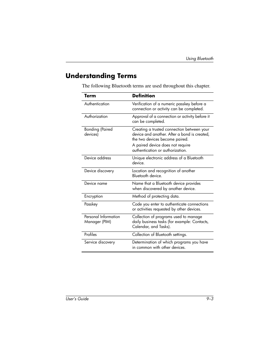 Understanding terms, Understanding terms –3 | HP rx3000 Series User Manual | Page 237 / 301