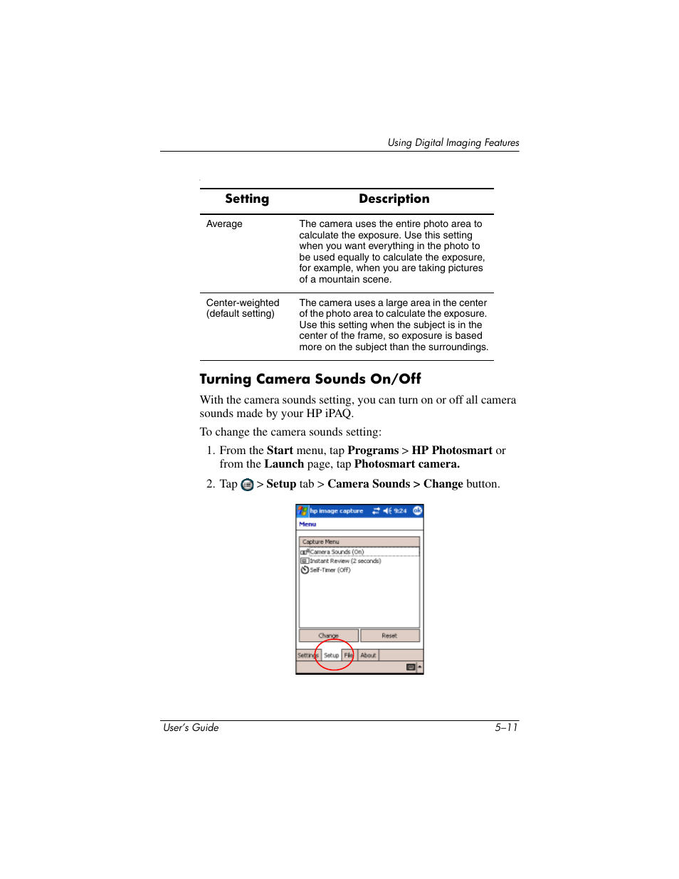 Turning camera sounds on/off | HP rx3000 Series User Manual | Page 67 / 301