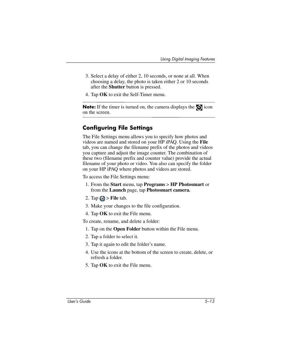 Configuring file settings | HP rx3000 Series User Manual | Page 69 / 301