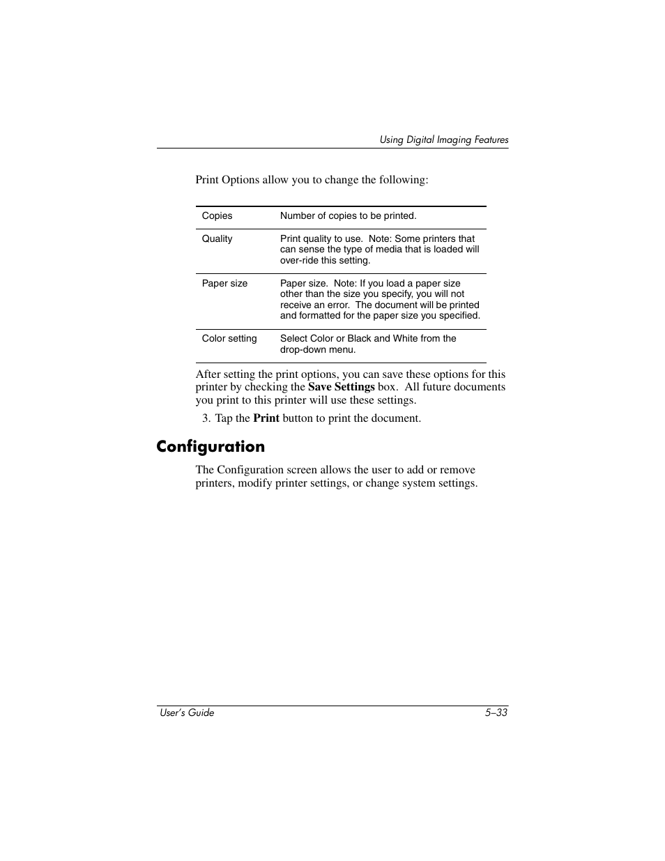 Configuration, Configuration –33 | HP rx3000 Series User Manual | Page 89 / 301