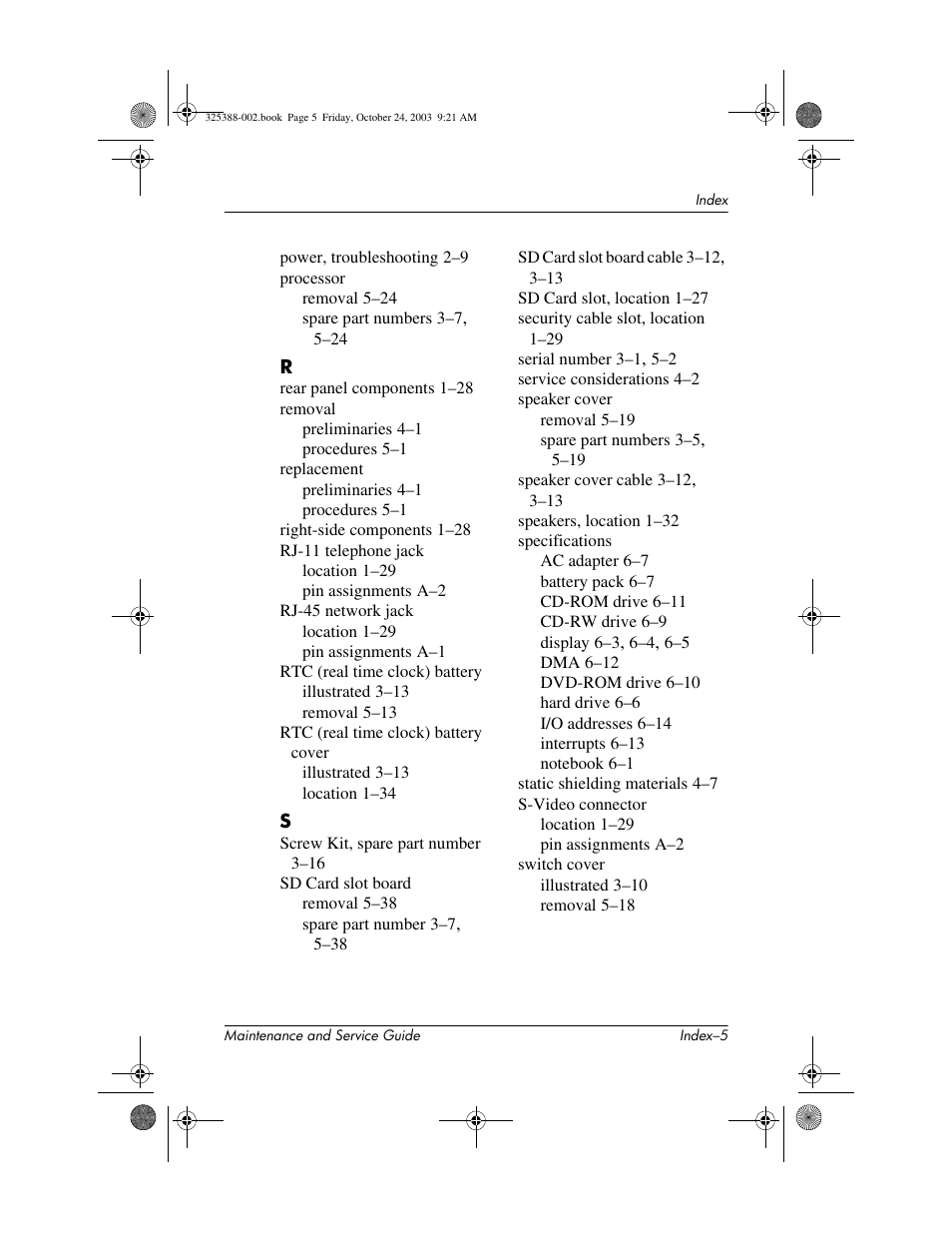 HP zt3000 User Manual | Page 185 / 186