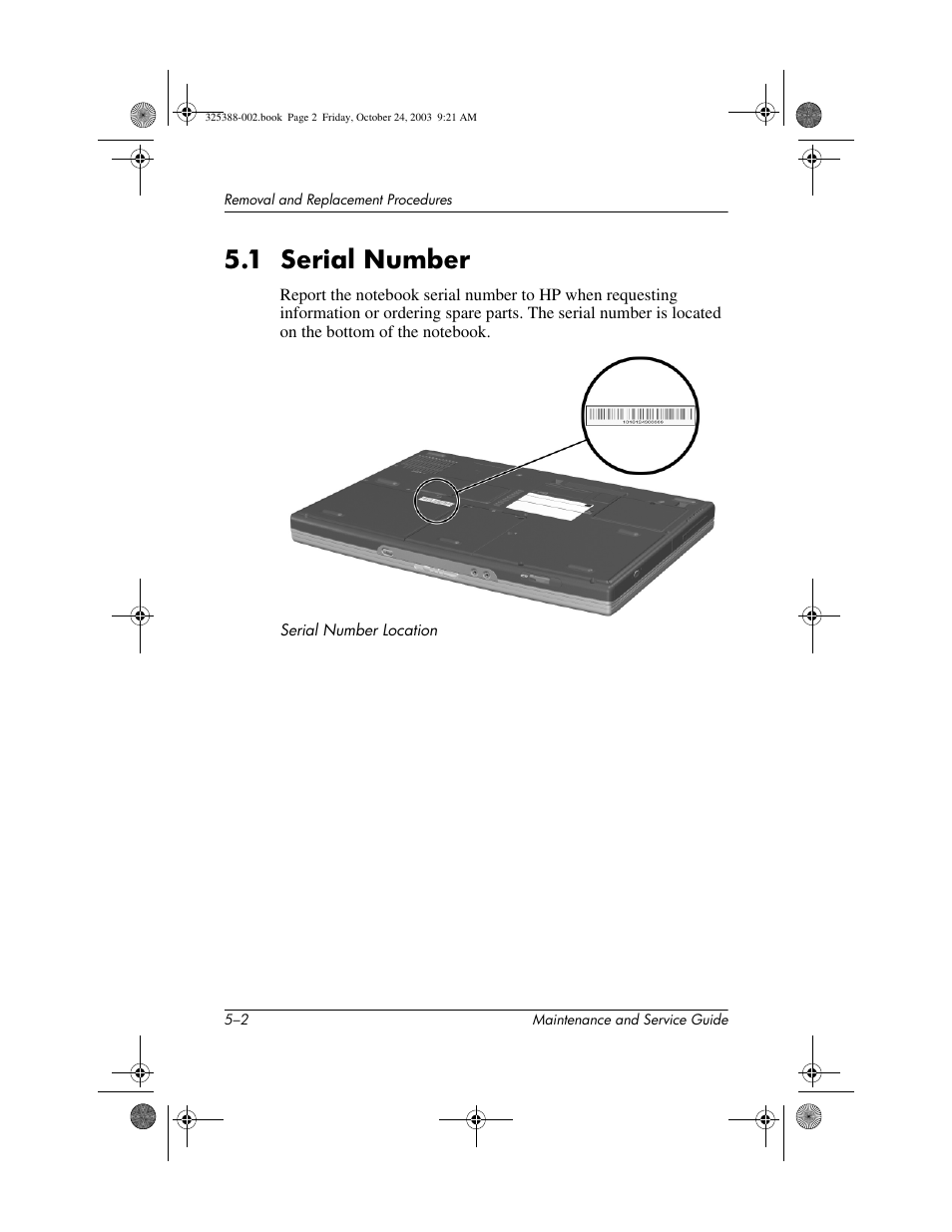 1 serial number, 1 serial number –2 | HP zt3000 User Manual | Page 92 / 186