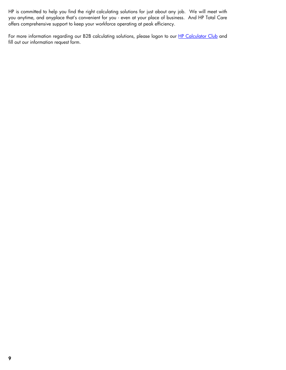 HP Calculators by HP User Manual | Page 9 / 9