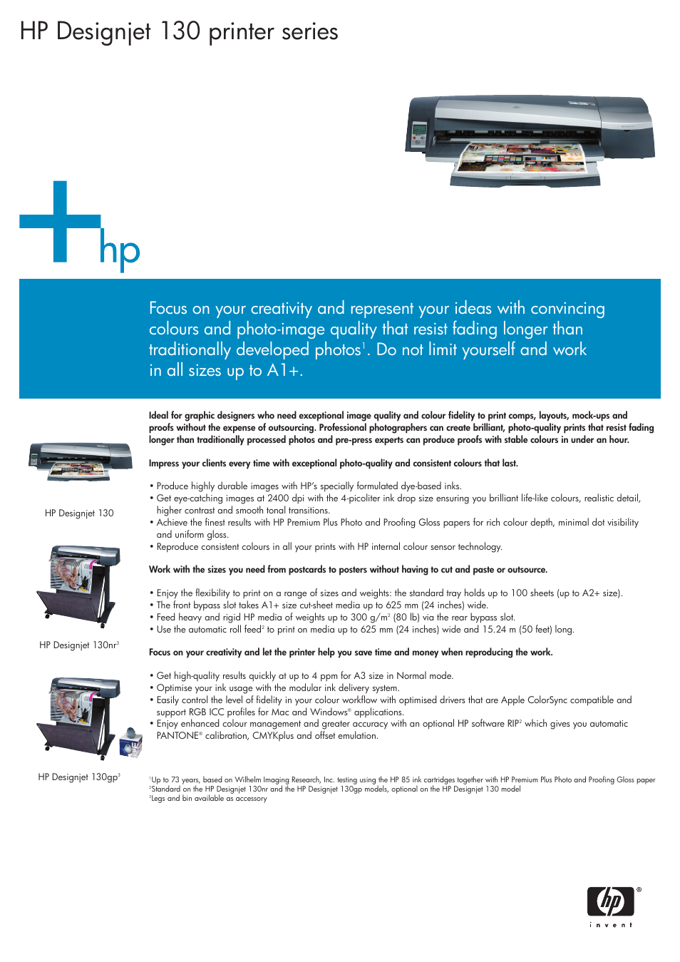 HP 130 Series User Manual | 2 pages