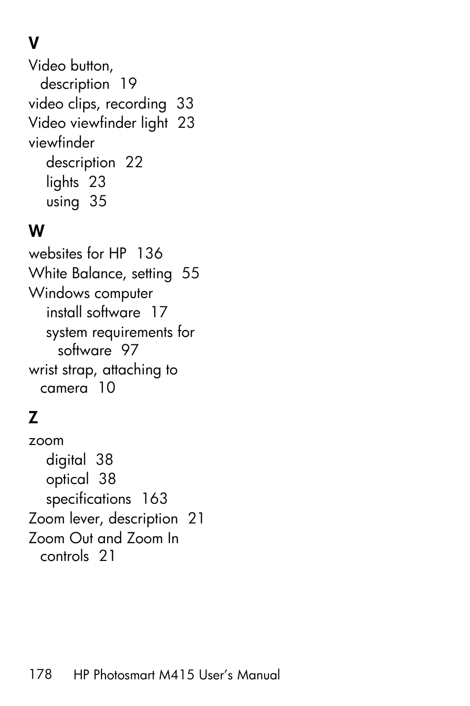 HP M415 User Manual | Page 178 / 178