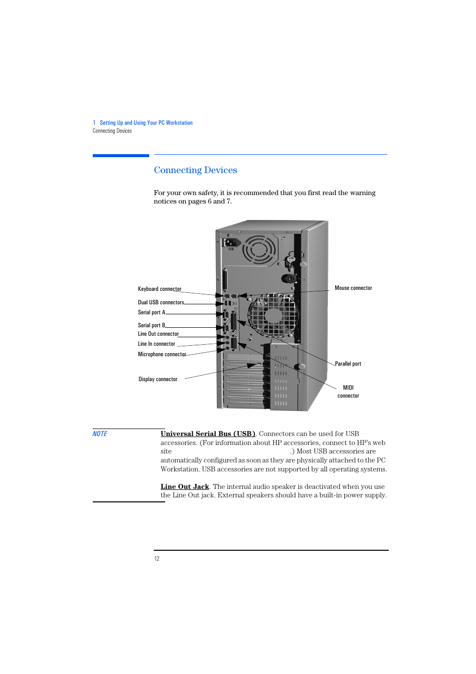 Connecting devices | HP KAYAK XM600 User Manual | Page 12 / 70