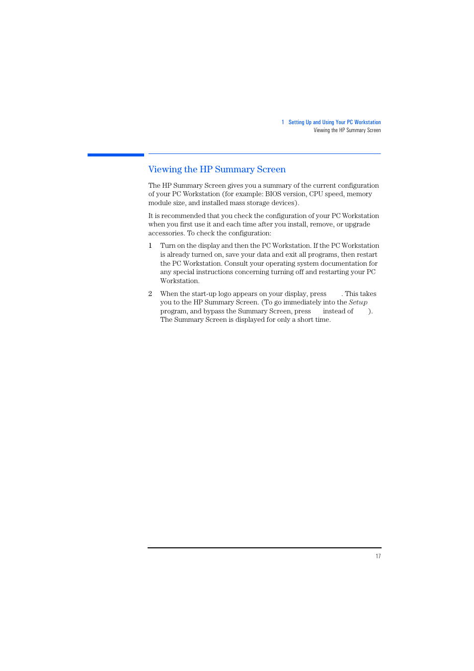 Viewing the hp summary screen | HP KAYAK XM600 User Manual | Page 17 / 70