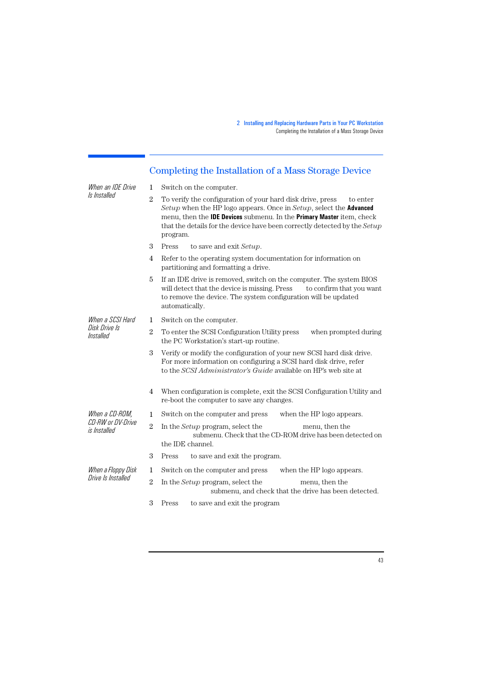 HP KAYAK XM600 User Manual | Page 43 / 70