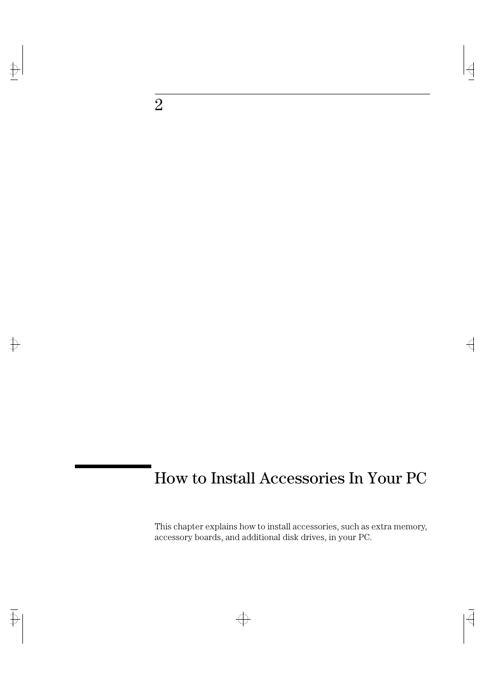 2how to install accessories in your pc | HP VECTRA VA 6/XXX User Manual | Page 19 / 88