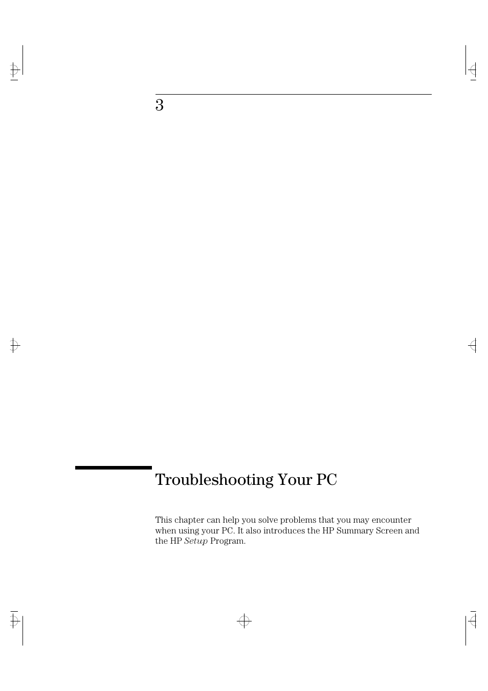 3troubleshooting your pc | HP VECTRA VA 6/XXX User Manual | Page 39 / 88