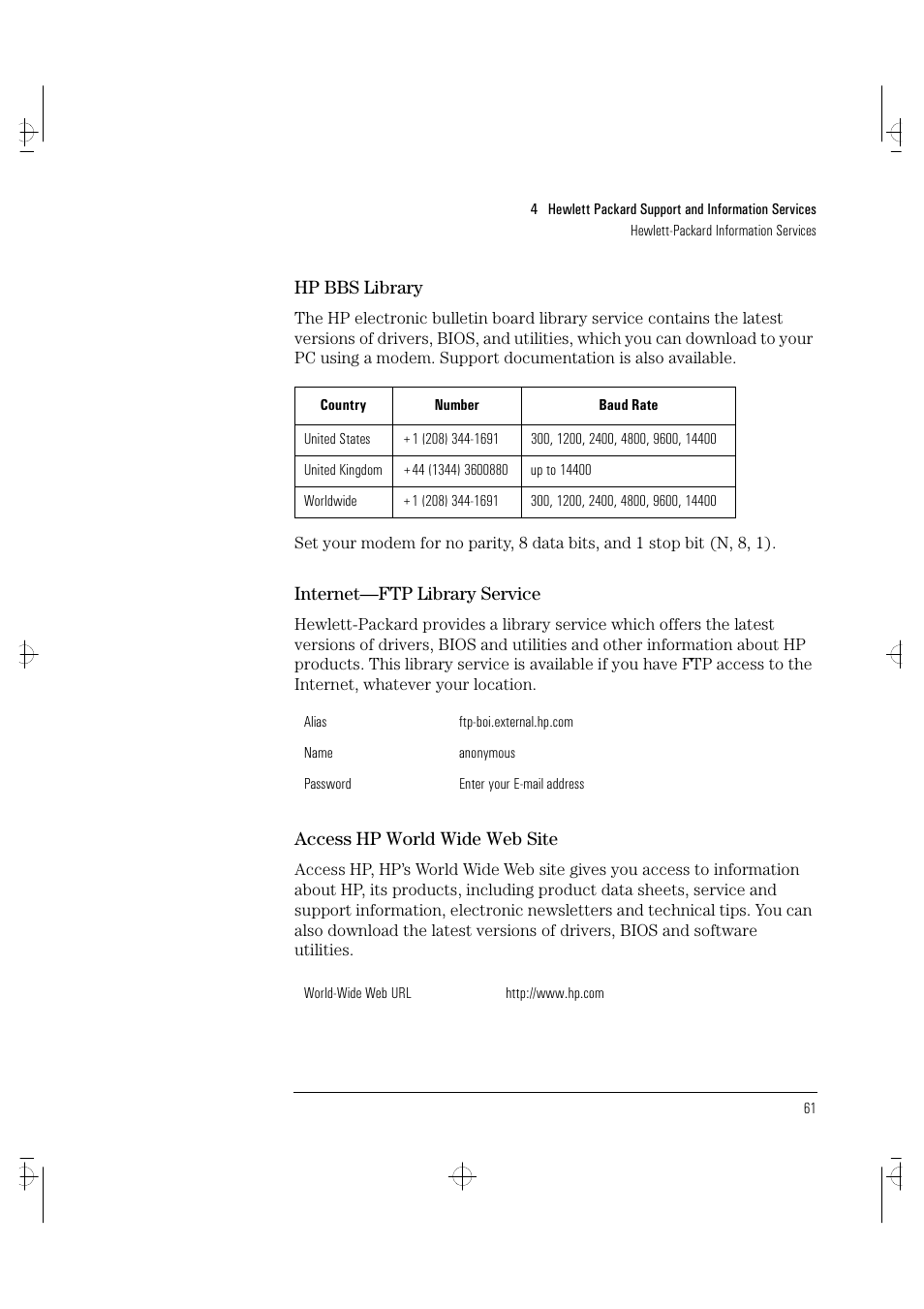 HP VECTRA VA 6/XXX User Manual | Page 69 / 88