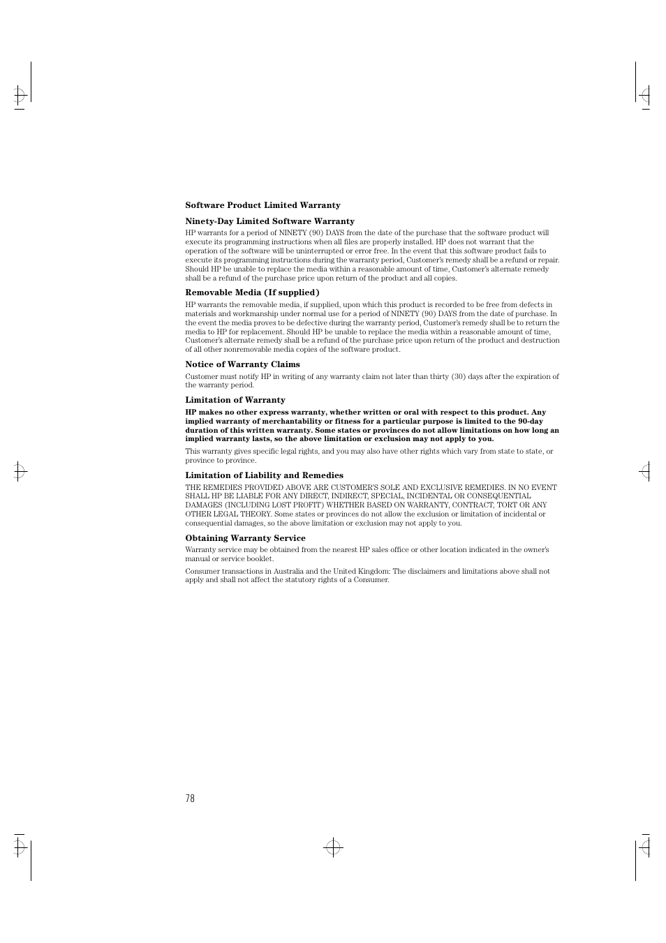 HP VECTRA VA 6/XXX User Manual | Page 86 / 88