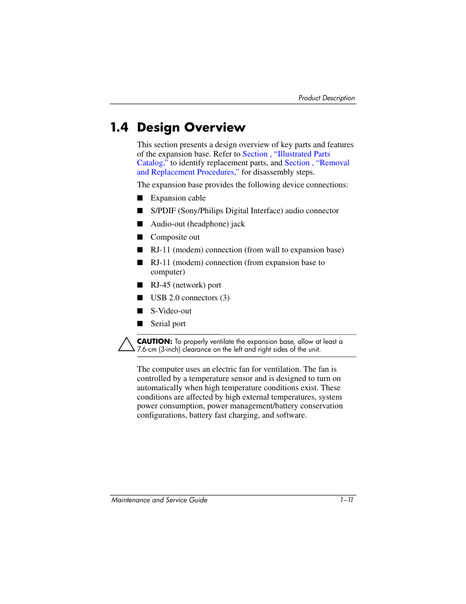 4 design overview, 4 design overview –11 | HP XB3000 User Manual | Page 15 / 79