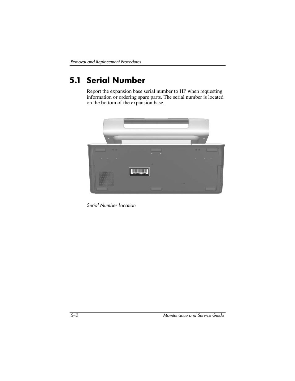 1 serial number, 1 serial number –2 | HP XB3000 User Manual | Page 52 / 79