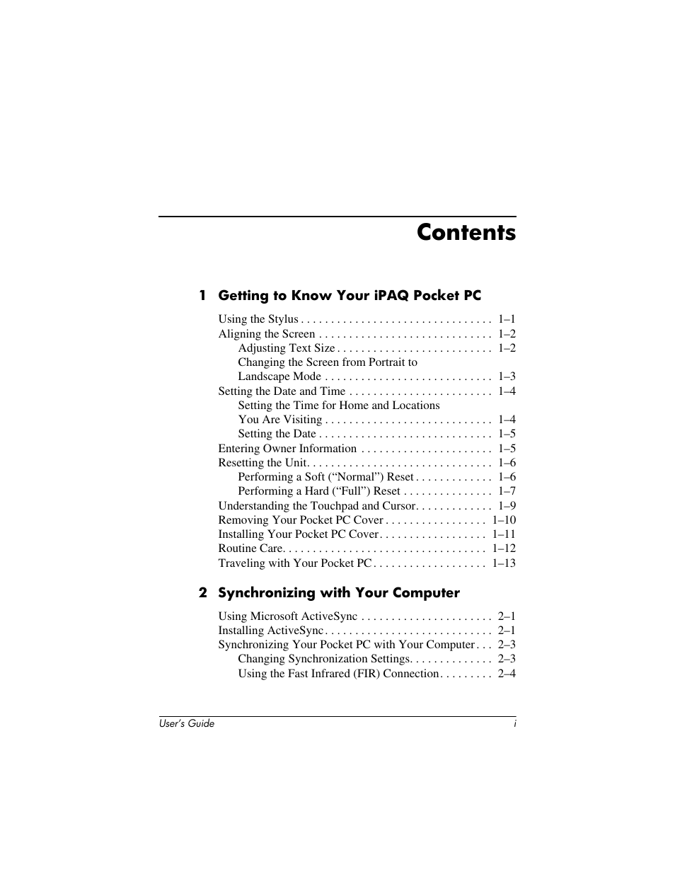 HP iPAQ hx4700 User Manual | Page 3 / 169