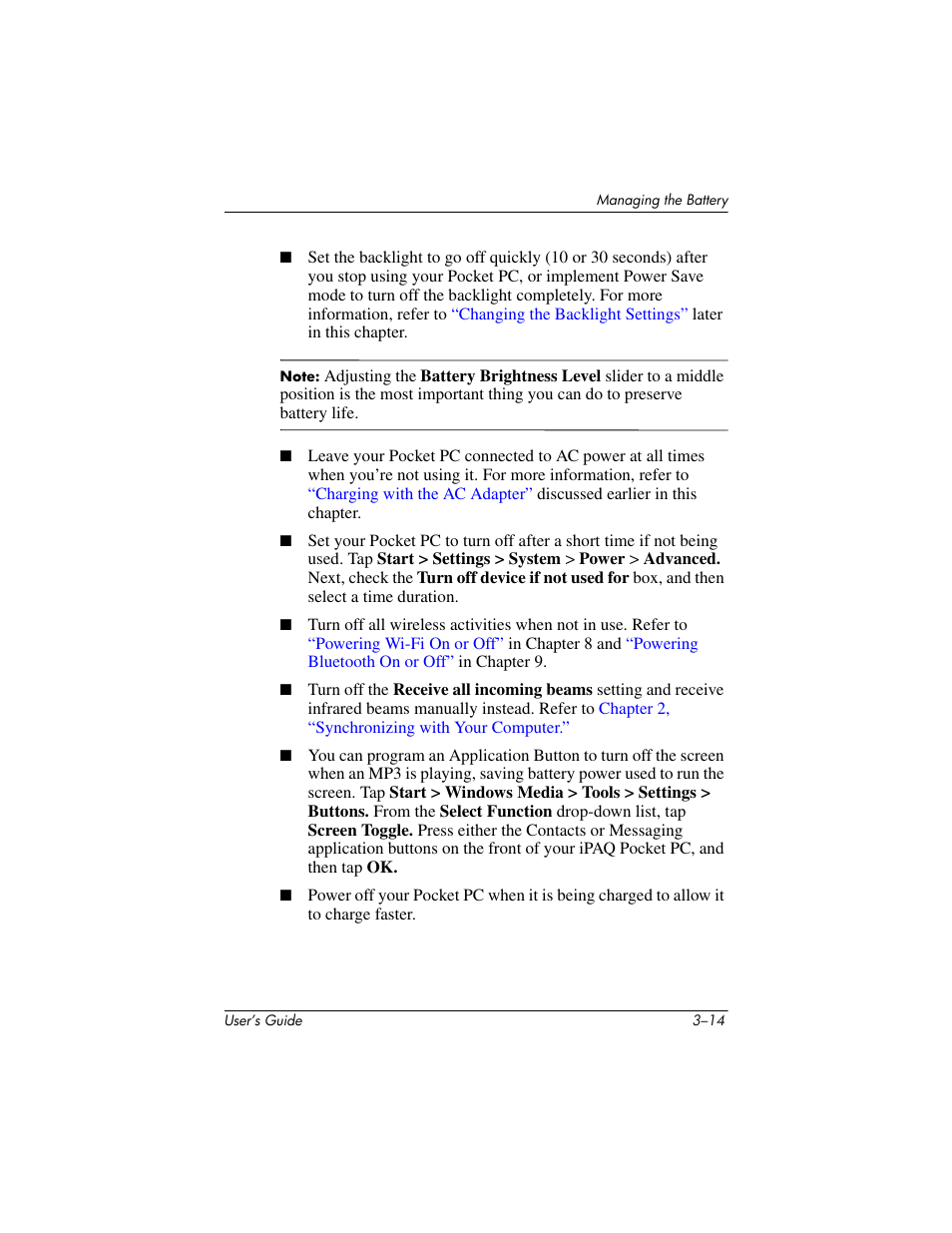 HP iPAQ hx4700 User Manual | Page 43 / 169