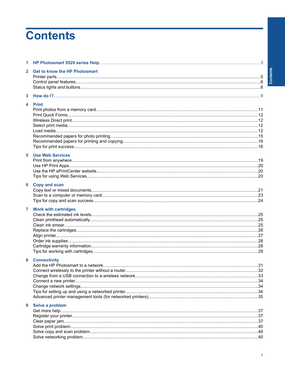 HP 5520 User Manual | Page 3 / 62