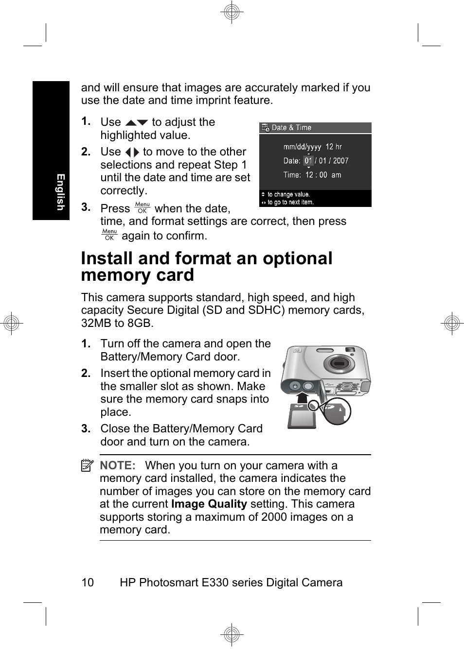 HP Photosmart E330 series User Manual | Page 12 / 68