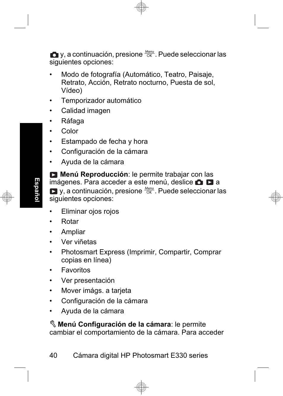 HP Photosmart E330 series User Manual | Page 42 / 68