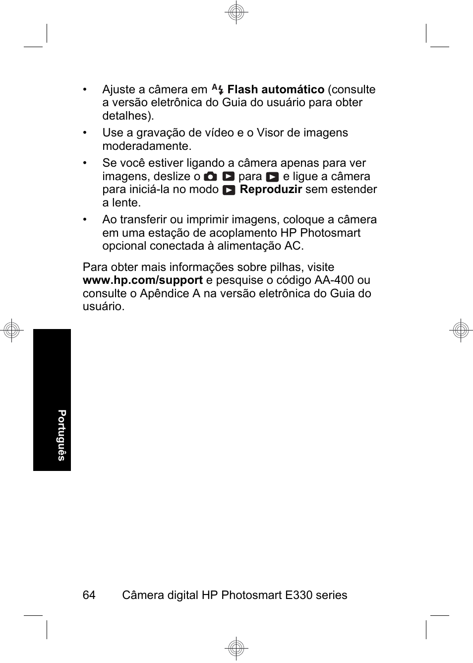 HP Photosmart E330 series User Manual | Page 66 / 68