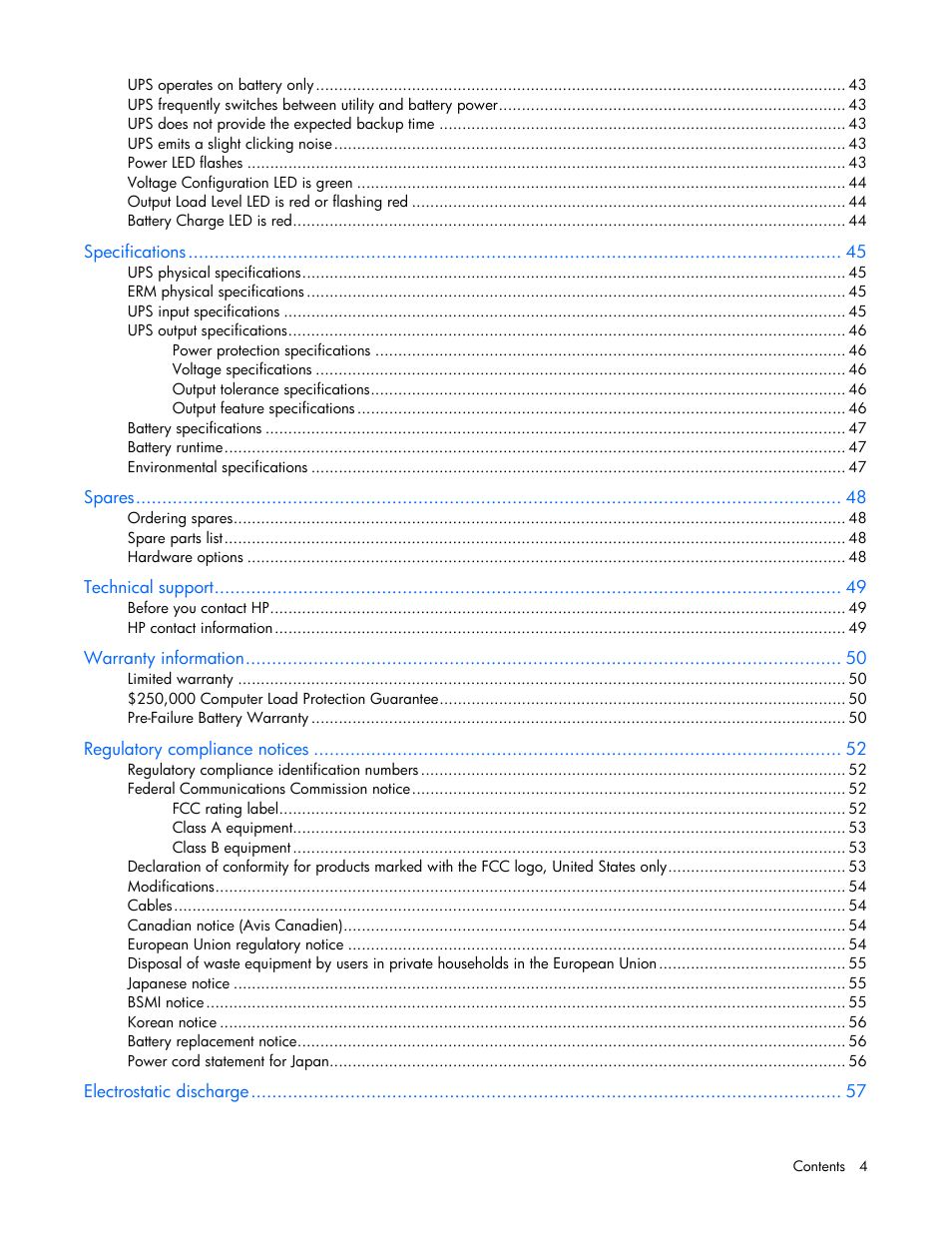 HP R2200 User Manual | Page 4 / 61