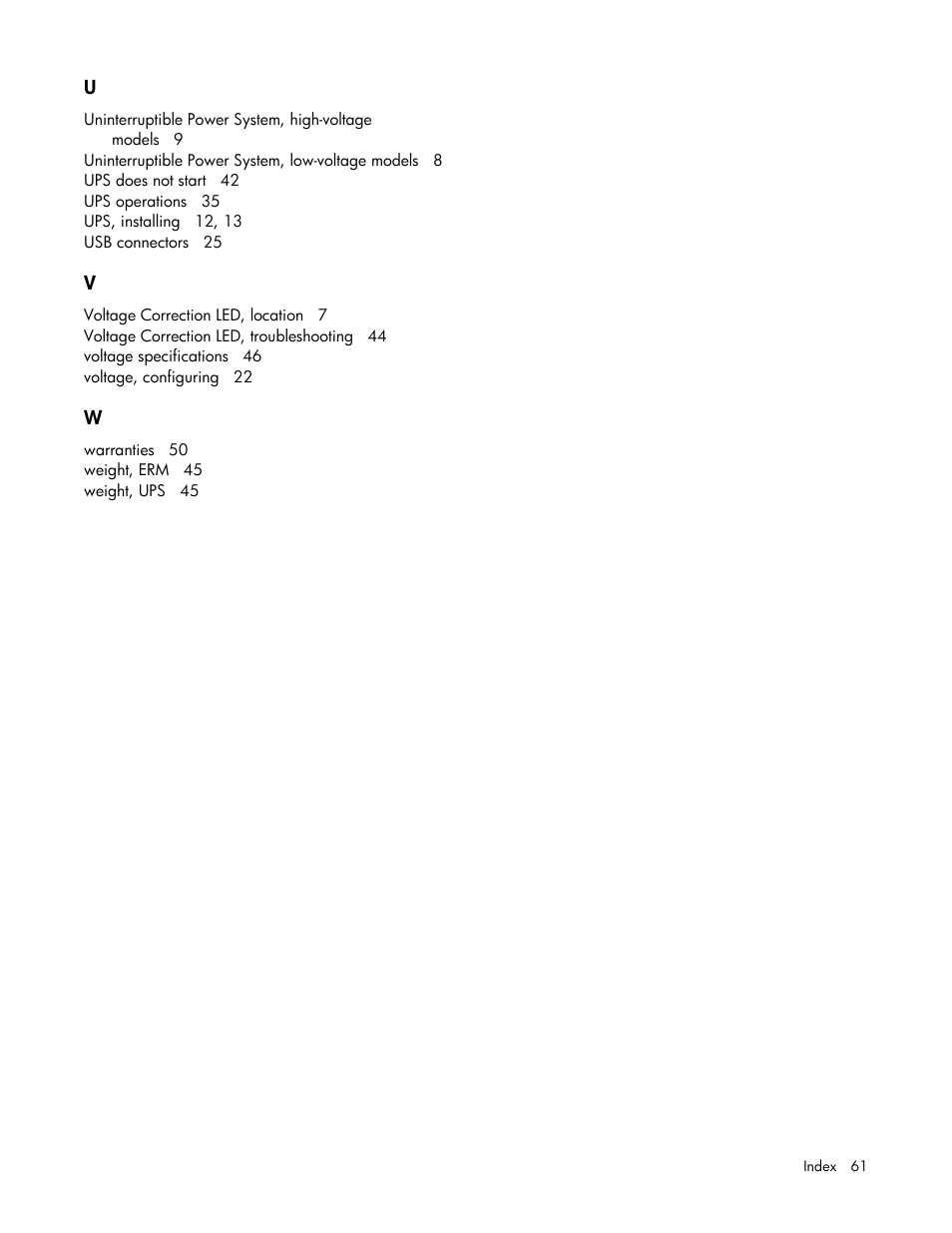 HP R2200 User Manual | Page 61 / 61