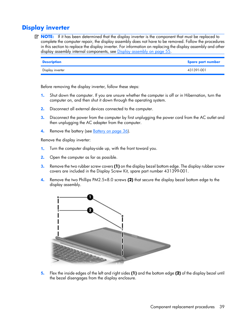 Display inverter | HP PAVILION DX6500 User Manual | Page 47 / 142