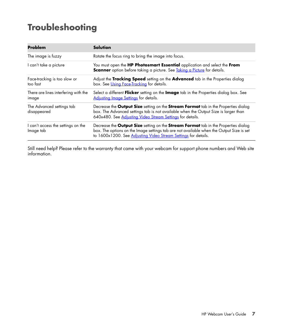 Troubleshooting | HP Version 3.0 User Manual | Page 13 / 114