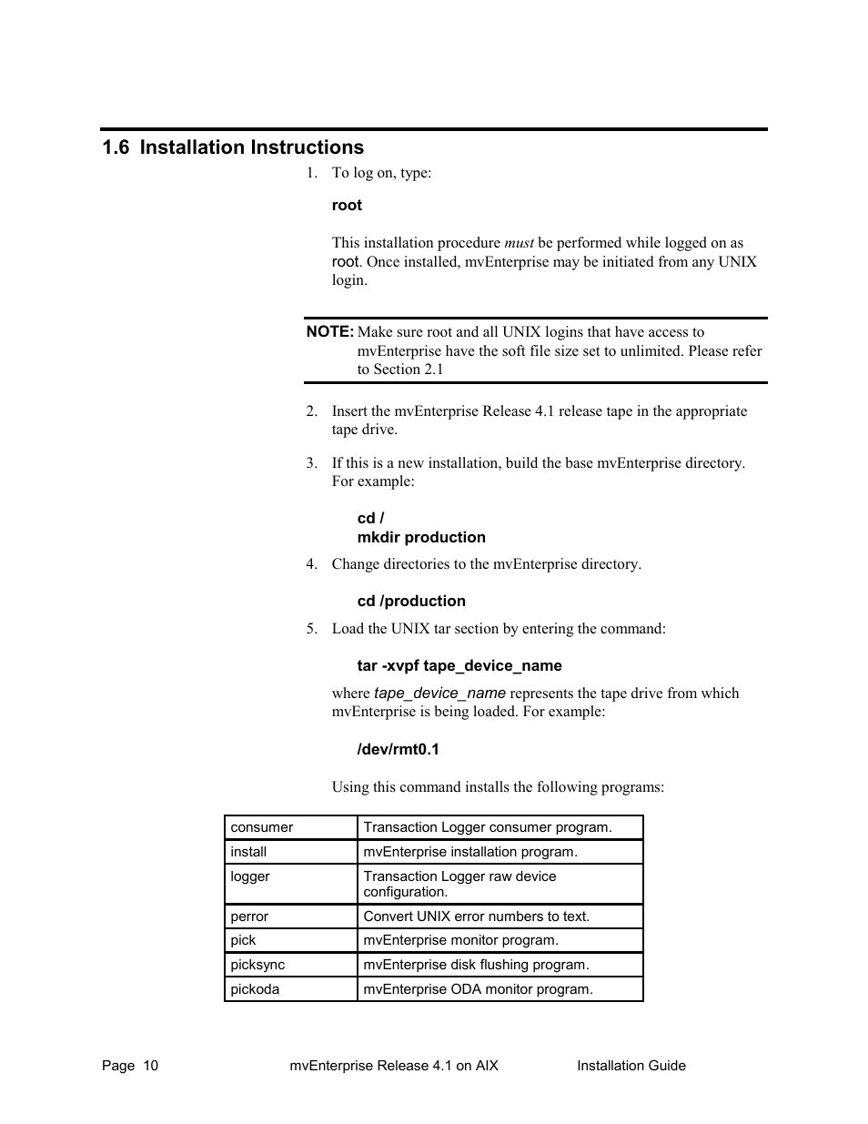 Installation instructions, 6 installation instructions | HP Raining DataCorp. mvEnterprise User Manual | Page 12 / 64