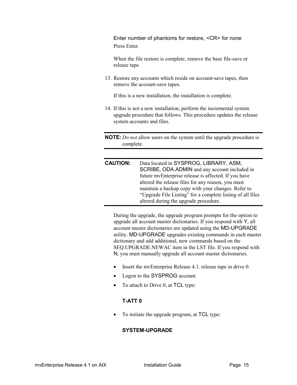 HP Raining DataCorp. mvEnterprise User Manual | Page 17 / 64