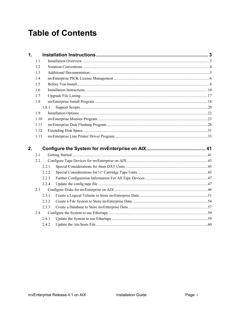 HP Raining DataCorp. mvEnterprise User Manual | Page 3 / 64