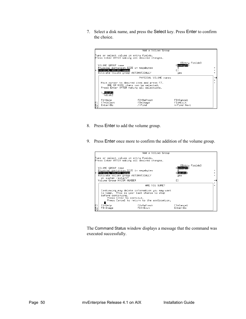 HP Raining DataCorp. mvEnterprise User Manual | Page 52 / 64