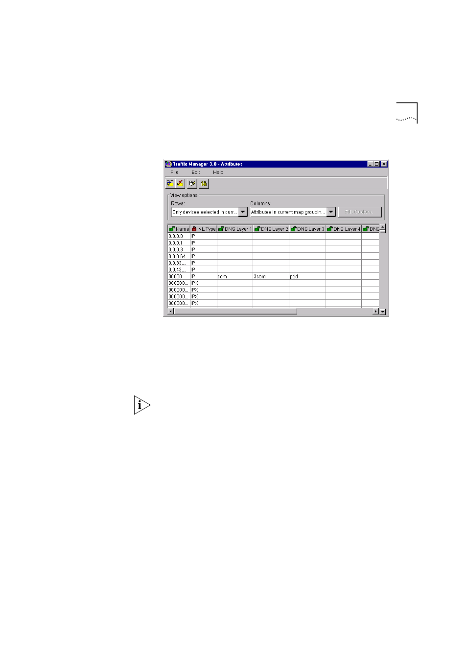 Creating groups and ordering attributes | HP Transcend Traffix Manager User Manual | Page 45 / 186