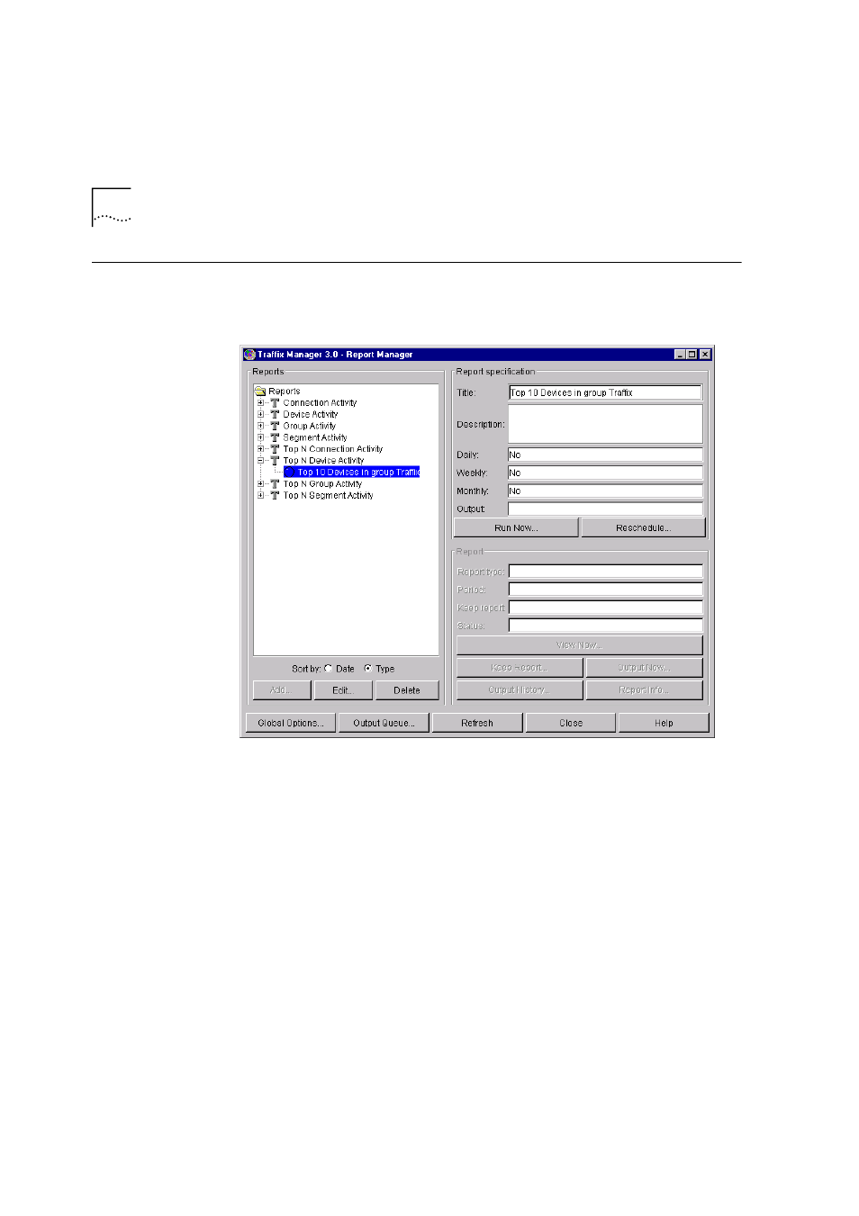 Managing reports | HP Transcend Traffix Manager User Manual | Page 92 / 186