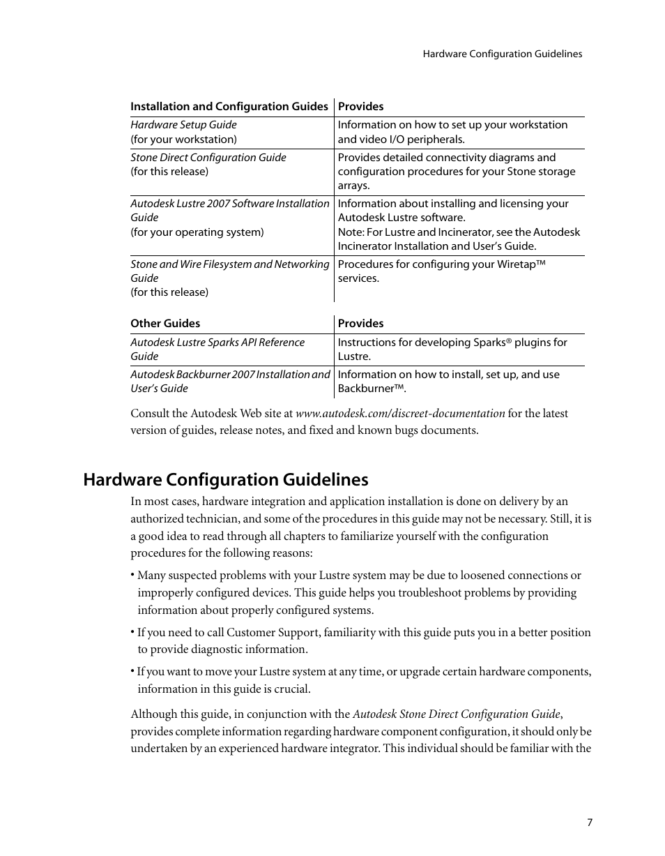 Hardware configuration guidelines, Hardware, Configuration guidelines | HP XW8400 User Manual | Page 11 / 40