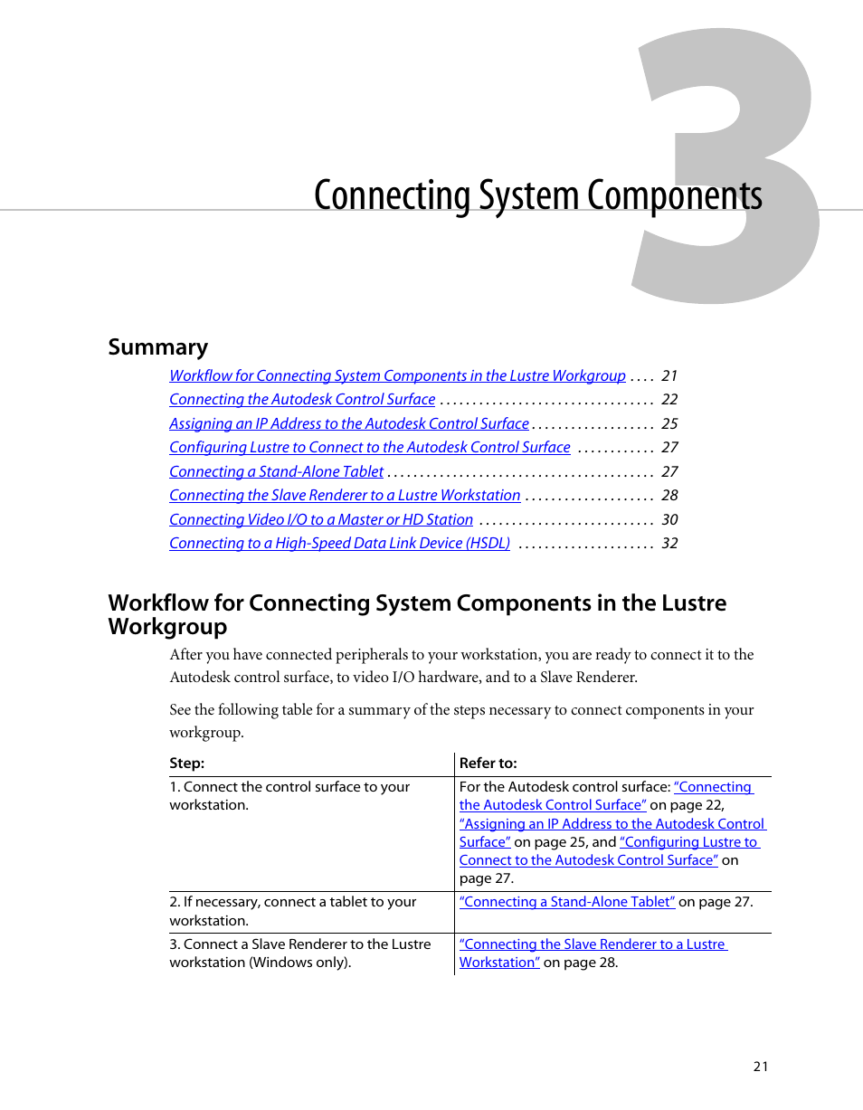 Connecting system components, Summary, Chapter 3, “connecting system components | HP XW8400 User Manual | Page 25 / 40